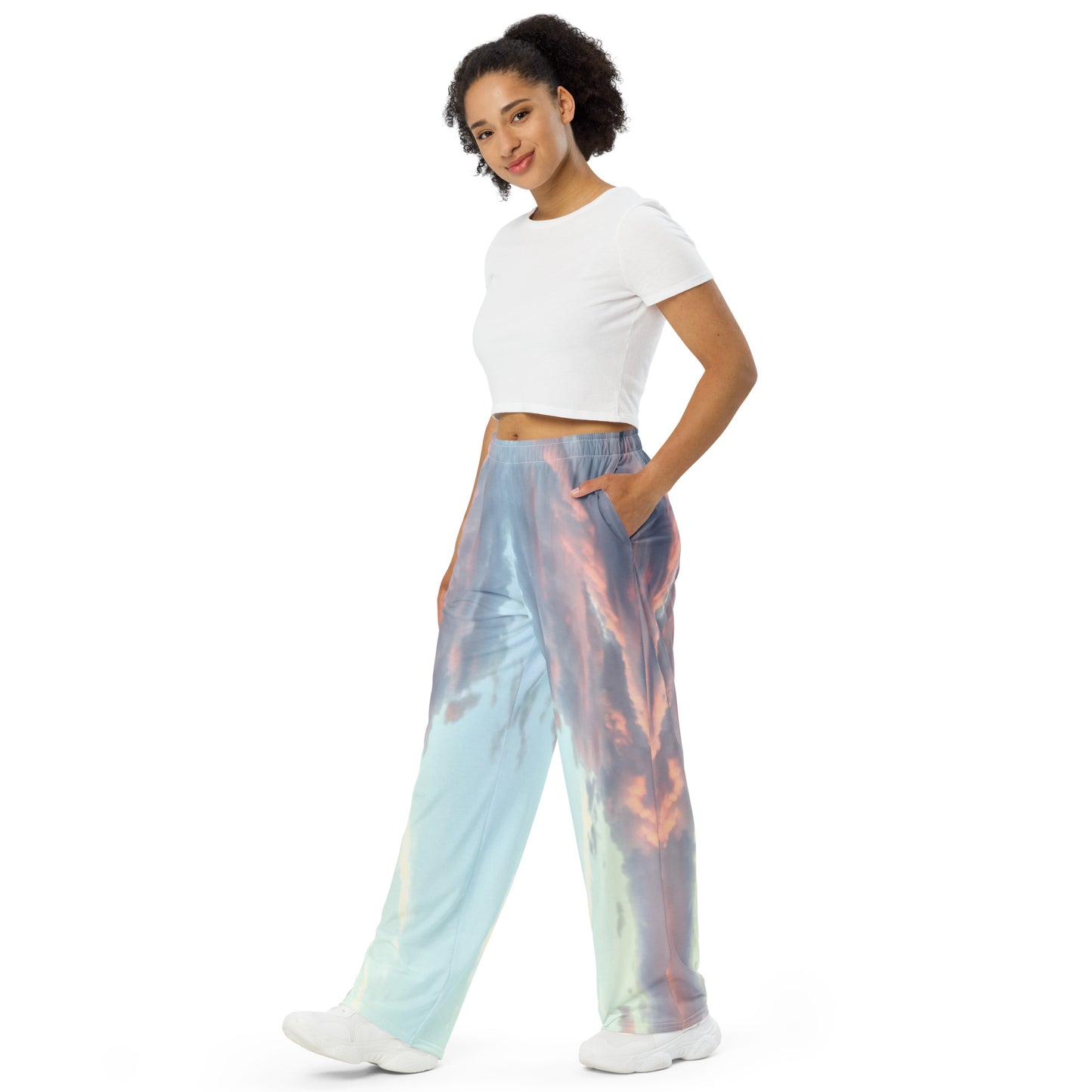 UNISEX WIDE-LEG PANTS : CLOUDS BEFORE DUSK (LIGHT)