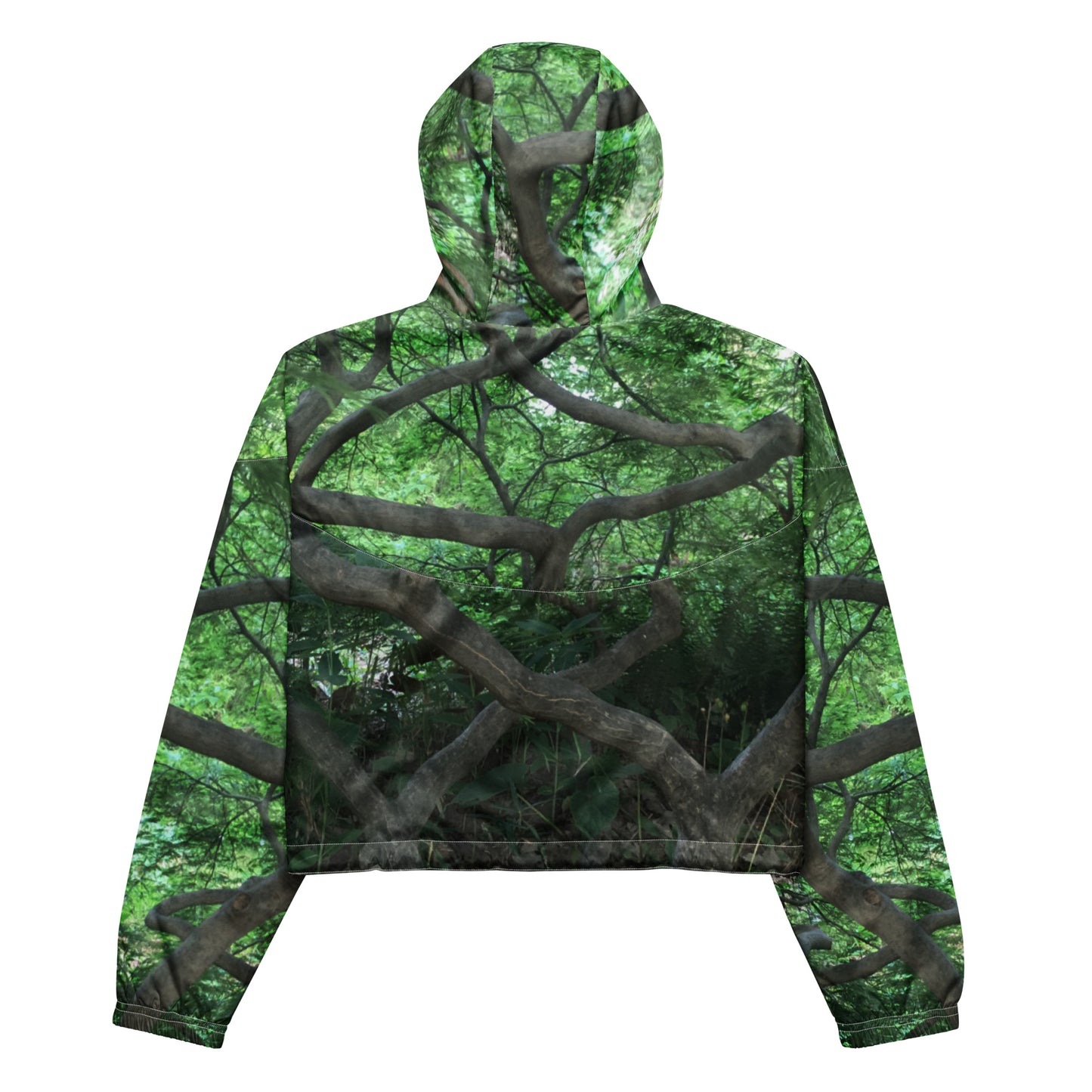 FEMME CROPPED WINDBREAKER : CASCADING JAPANESE MAPLE