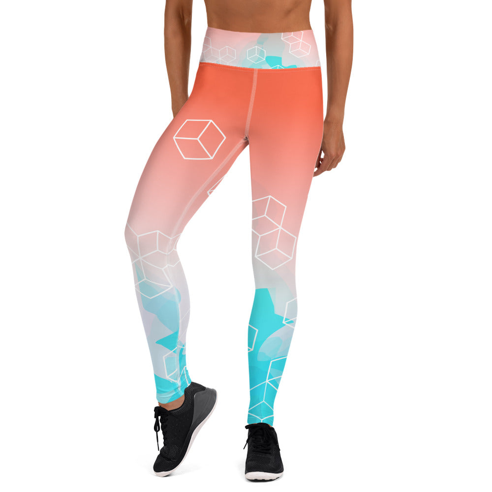 YOGA LEGGINGS : TROPICAL SKY ELEMENTALS