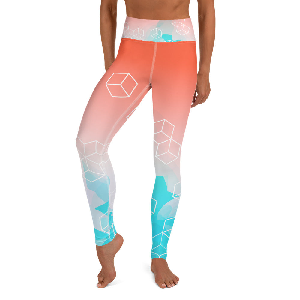 YOGA LEGGINGS : TROPICAL SKY ELEMENTALS