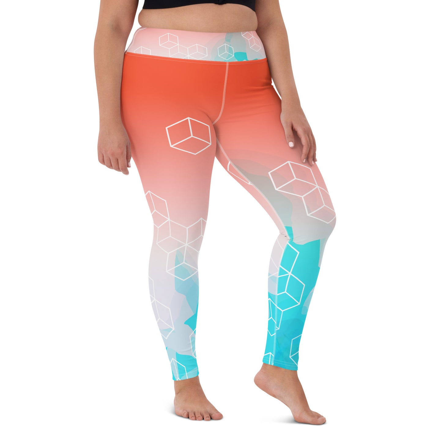 YOGA LEGGINGS : TROPICAL SKY ELEMENTALS