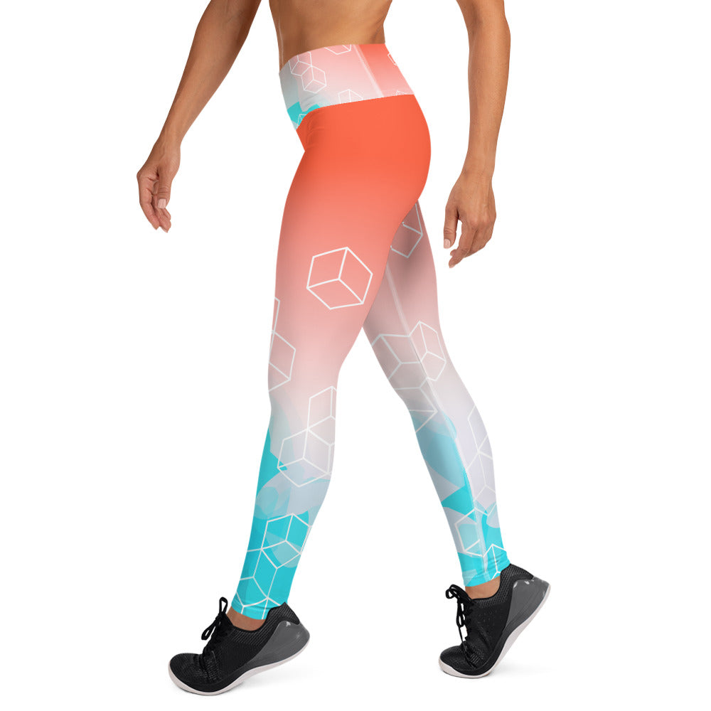 YOGA LEGGINGS : TROPICAL SKY ELEMENTALS