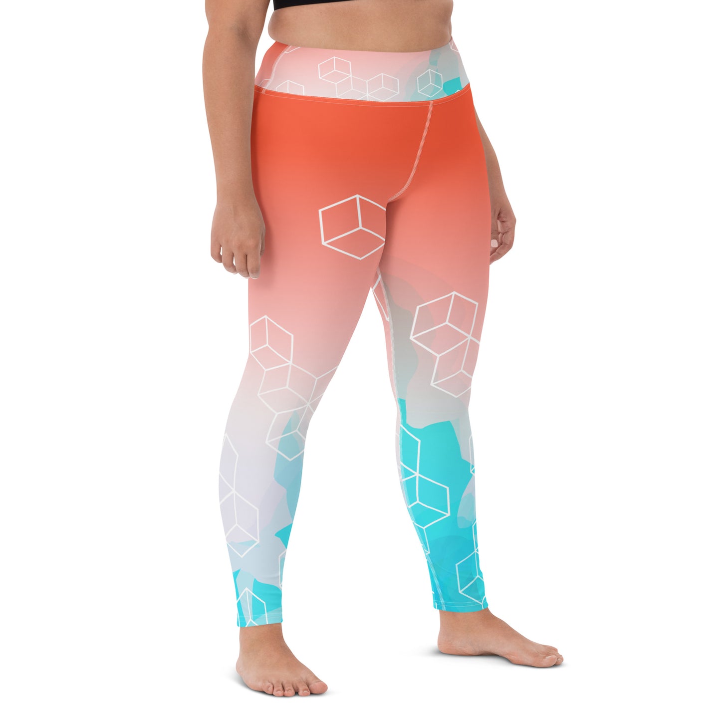 YOGA LEGGINGS : TROPICAL SKY ELEMENTALS