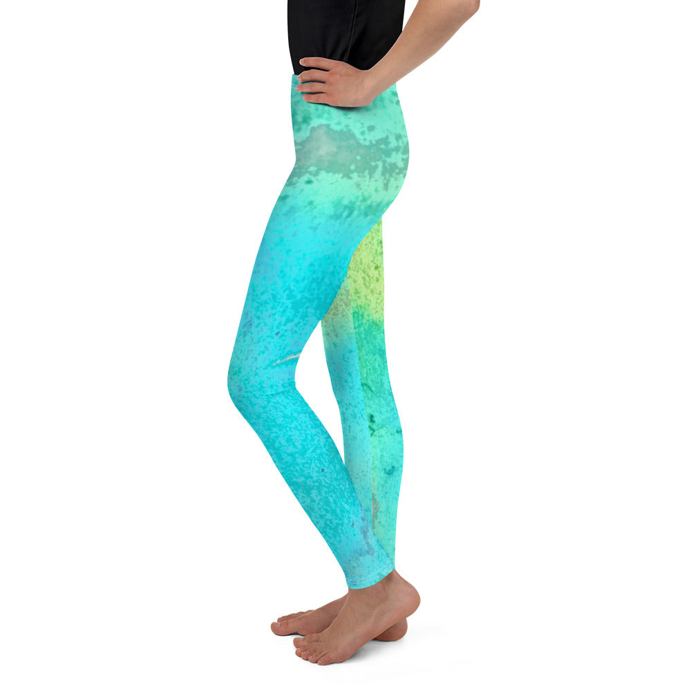 YOUTH LEGGINGS : TROPICAL WATER MOVEMENT