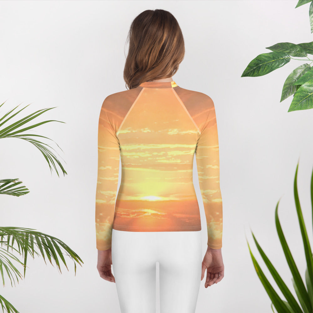 Youth Rash Guard : Western Sunset