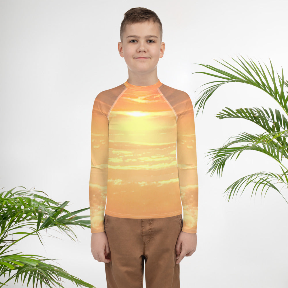 Youth Rash Guard : Western Sunset