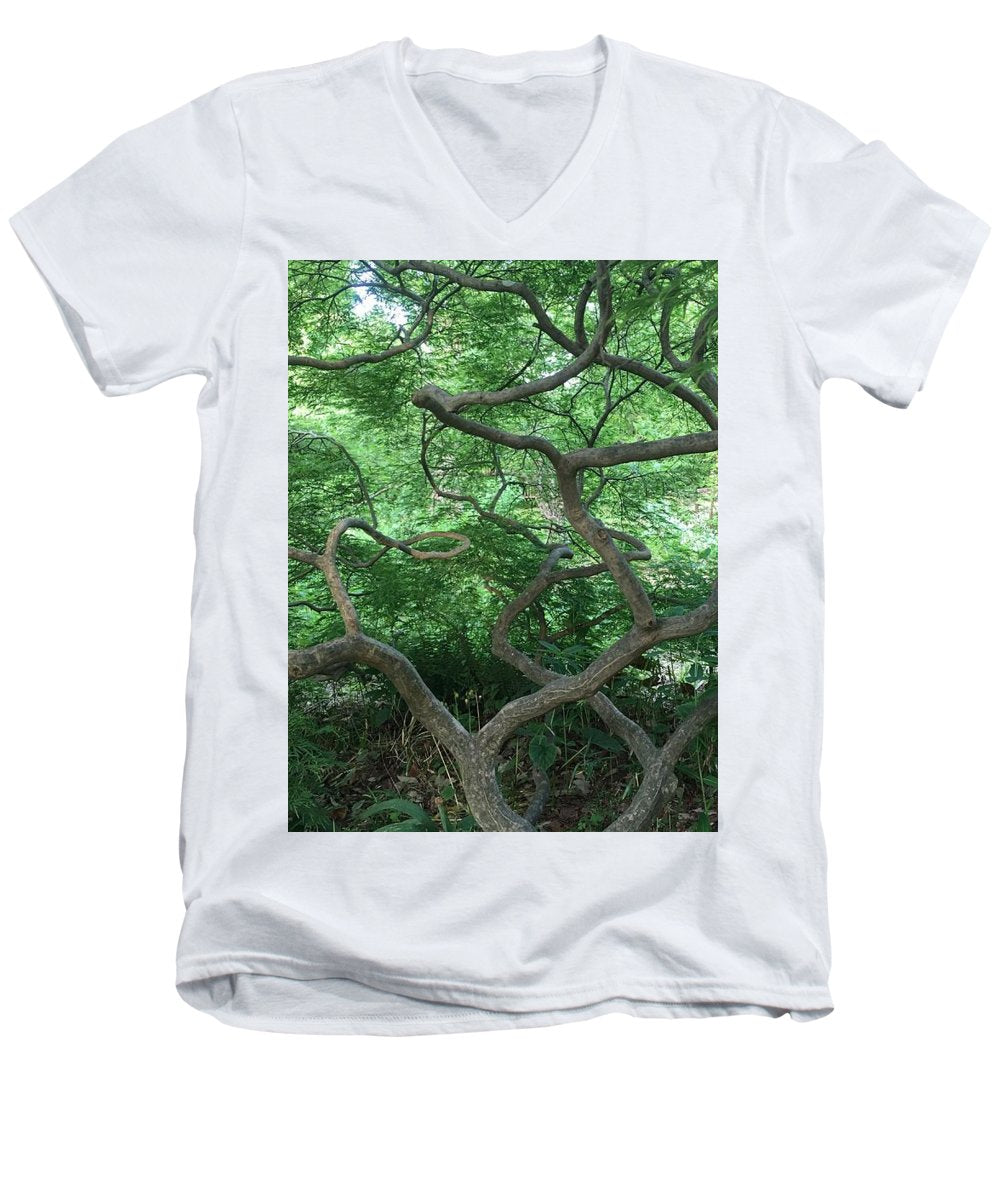 Cascading Japanese Maple - Men's V-Neck T-Shirt