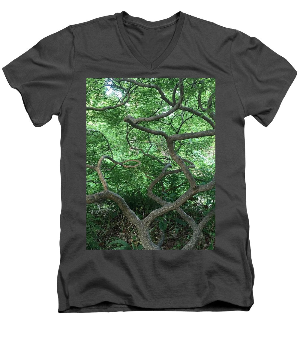 Cascading Japanese Maple - Men's V-Neck T-Shirt