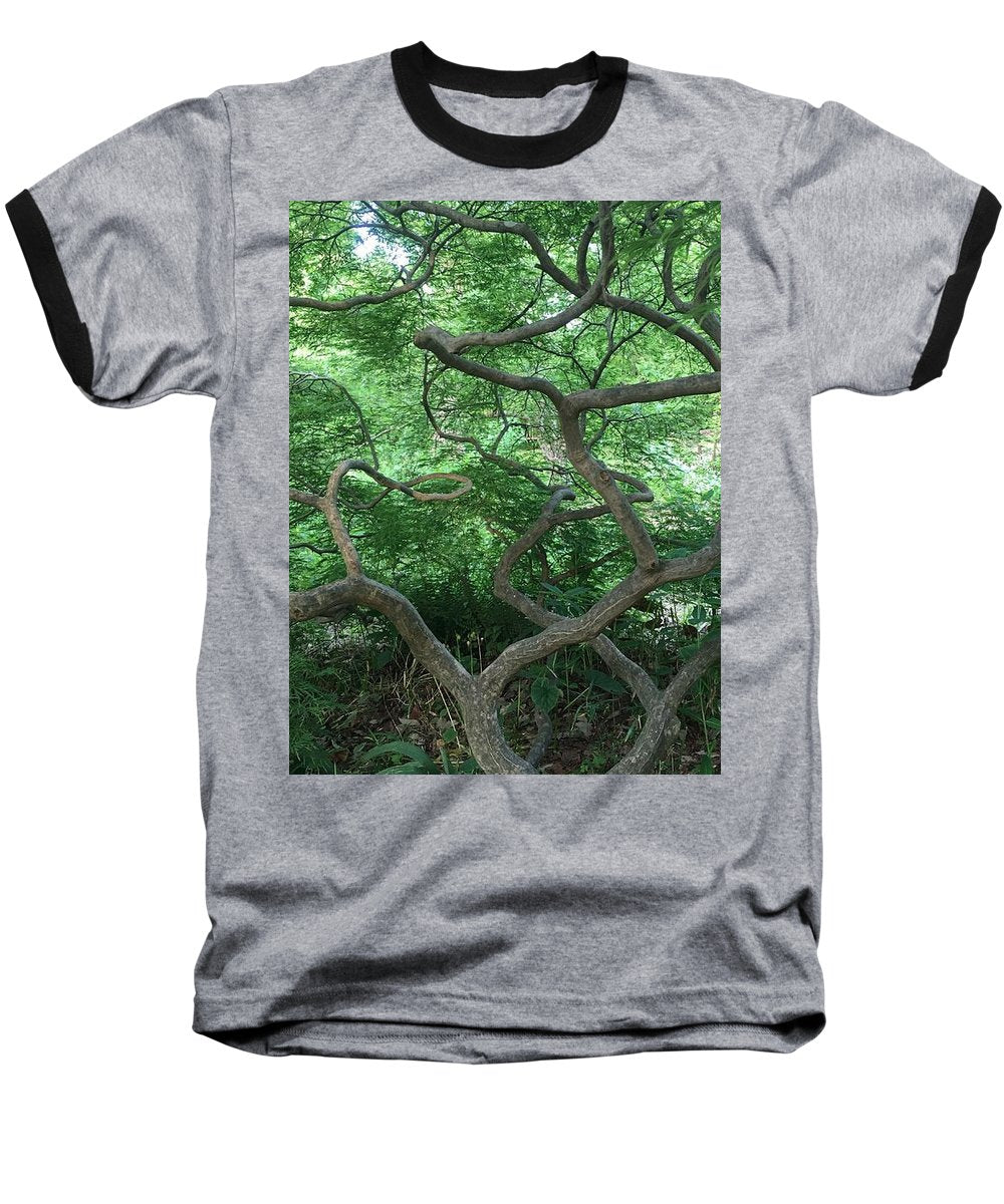 Cascading Japanese Maple - Baseball T-Shirt