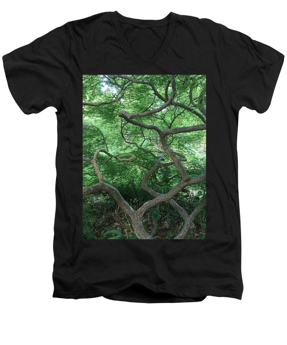 Cascading Japanese Maple - Men's V-Neck T-Shirt