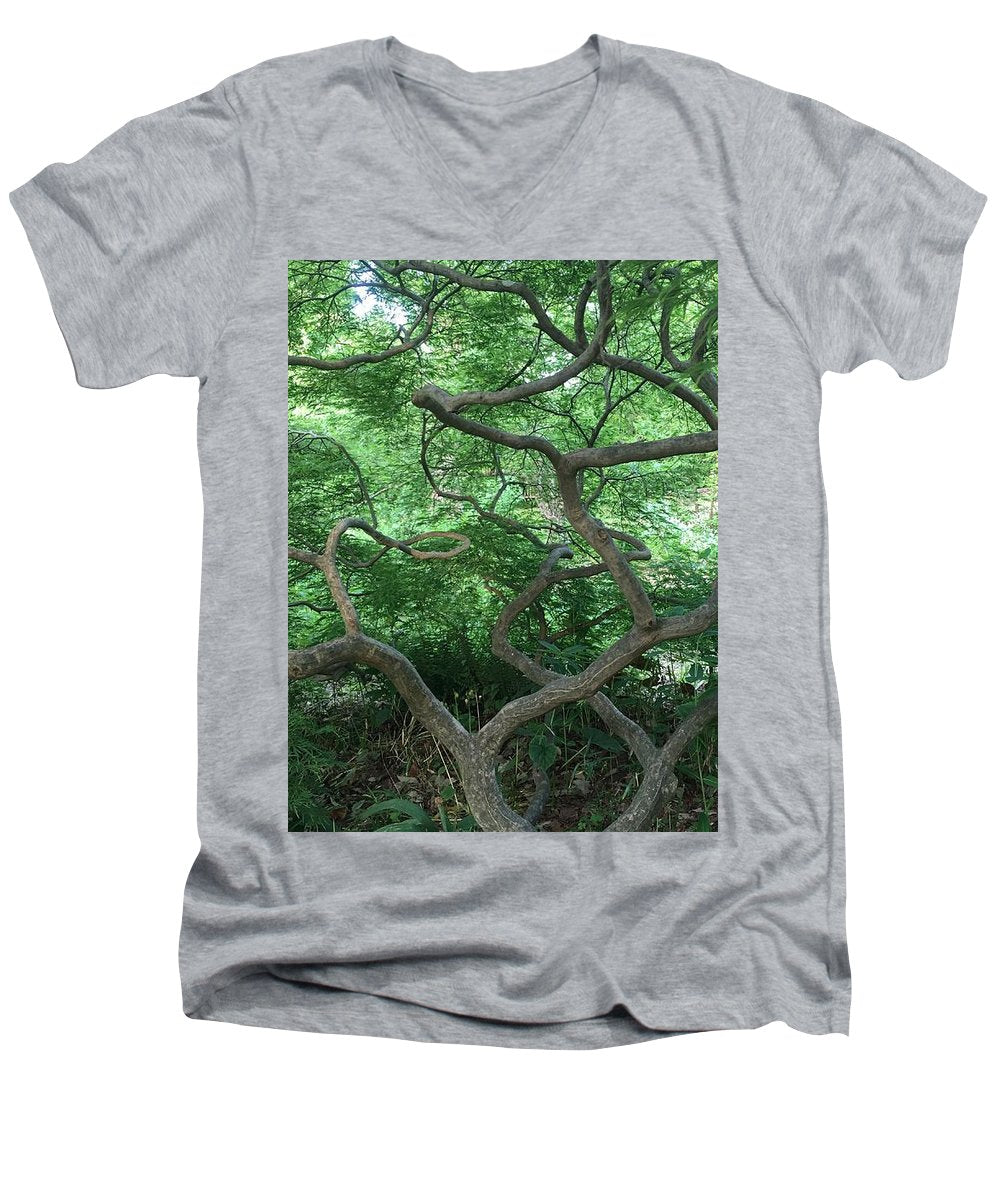 Cascading Japanese Maple - Men's V-Neck T-Shirt