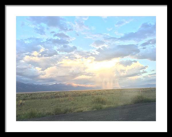 Far Away Rain - Framed Print