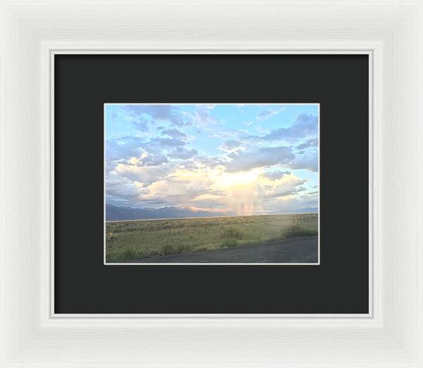 Far Away Rain - Framed Print