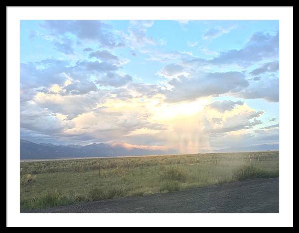 Far Away Rain - Framed Print