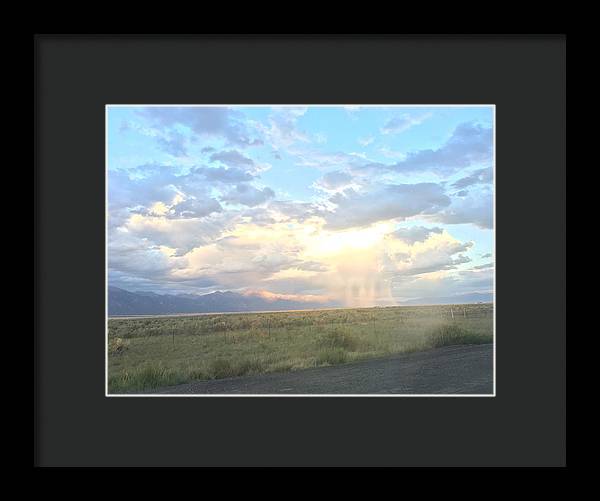 Far Away Rain - Framed Print