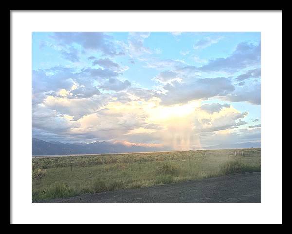 Far Away Rain - Framed Print