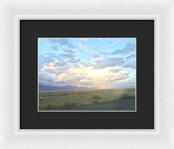 Far Away Rain - Framed Print