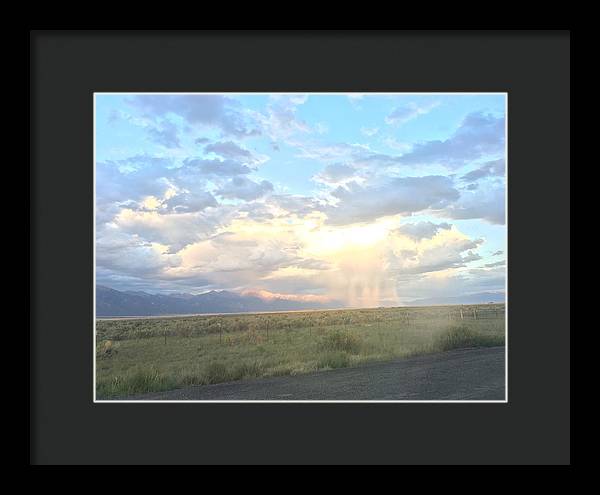 Far Away Rain - Framed Print