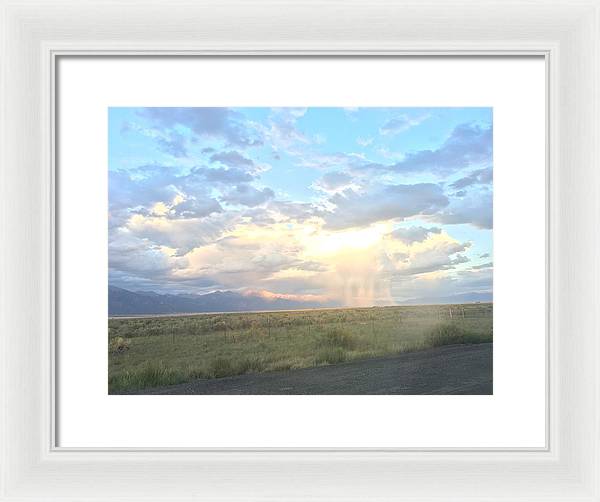 Far Away Rain - Framed Print