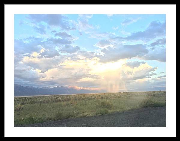 Far Away Rain - Framed Print