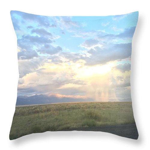 Far Away Rain - Throw Pillow