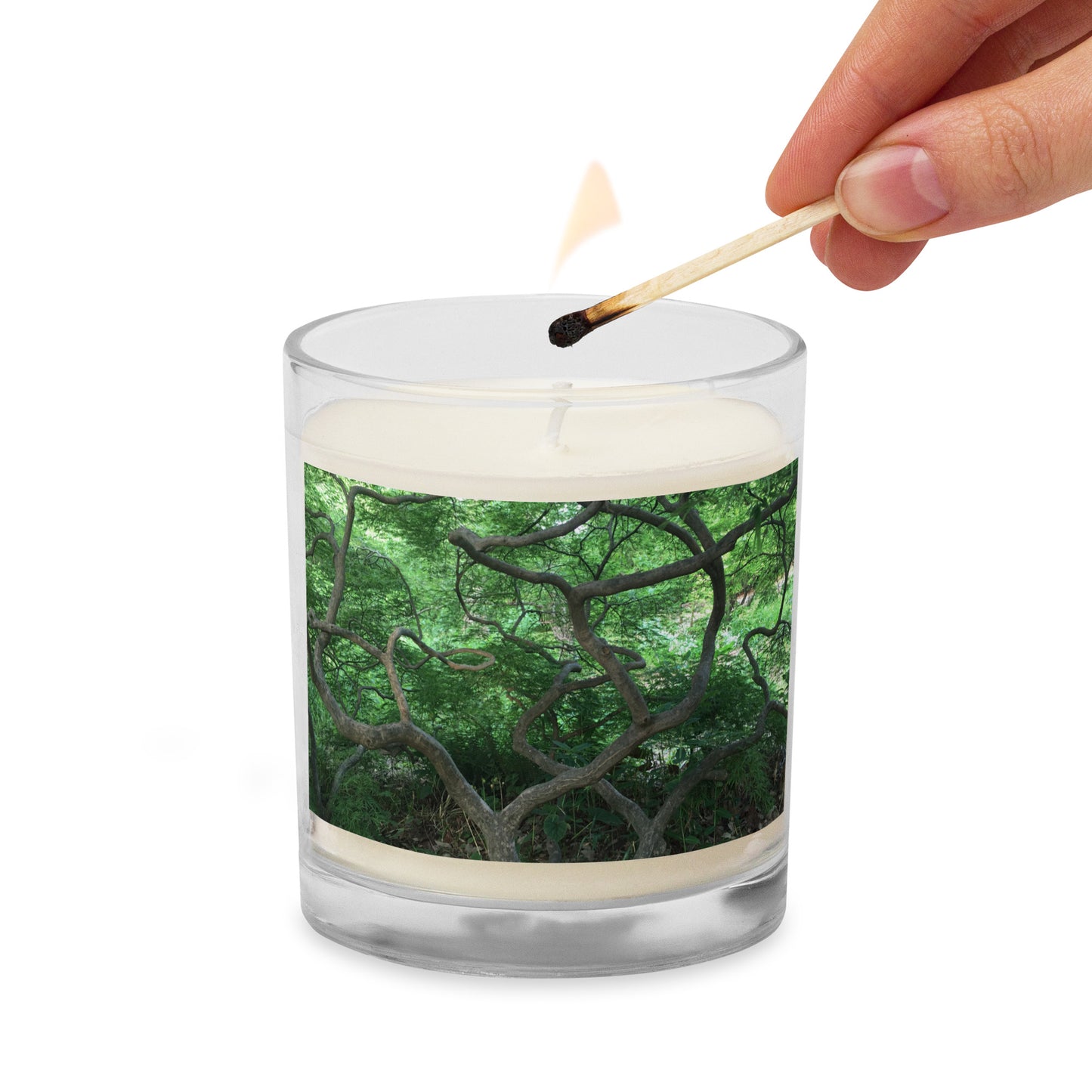 SOY WAX CANDLE WITH GLASS JAR