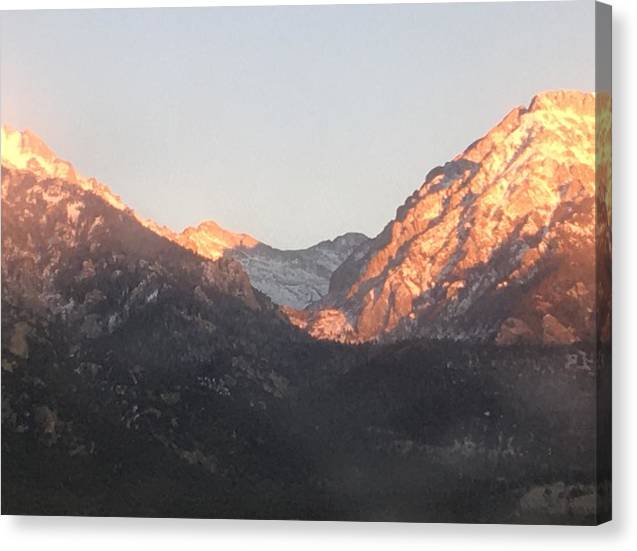 Winter Magic Hour Crestone - Canvas Print