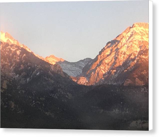 Winter Magic Hour Crestone - Canvas Print