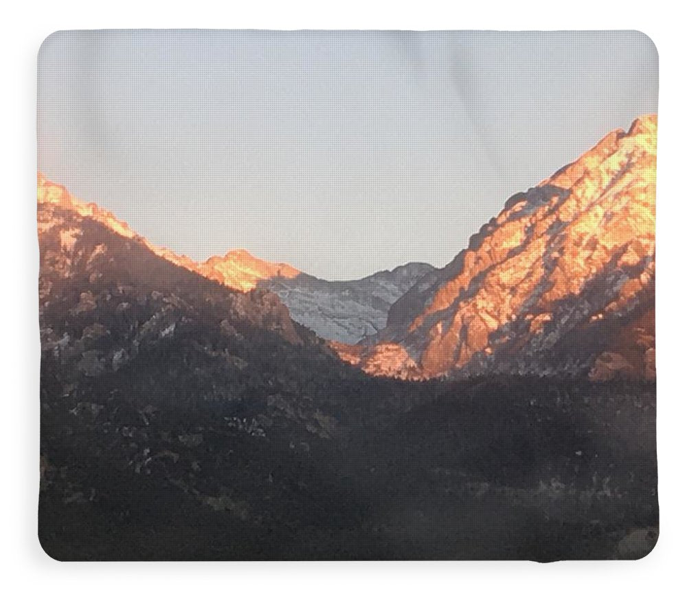 Winter Magic Hour Crestone - Blanket