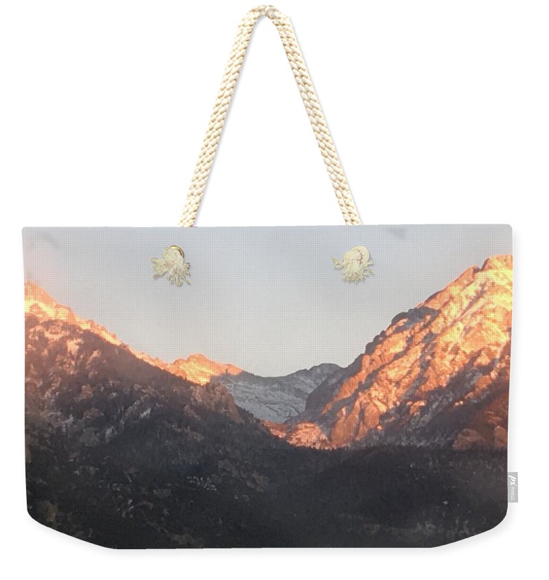 Winter Magic Hour Crestone - Weekender Tote Bag