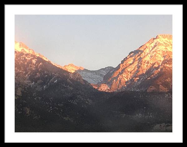 Winter Magic Hour Crestone - Framed Print