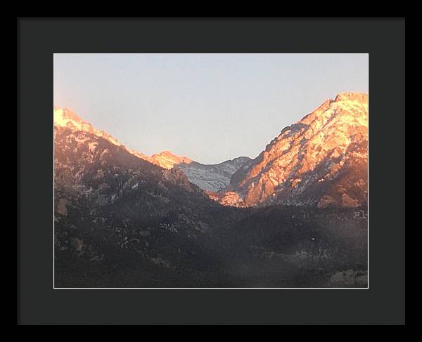 Winter Magic Hour Crestone - Framed Print