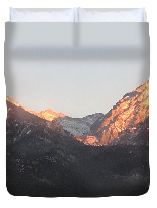 Winter Magic Hour Crestone - Duvet Cover