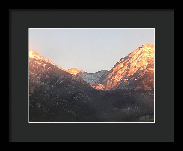 Winter Magic Hour Crestone - Framed Print