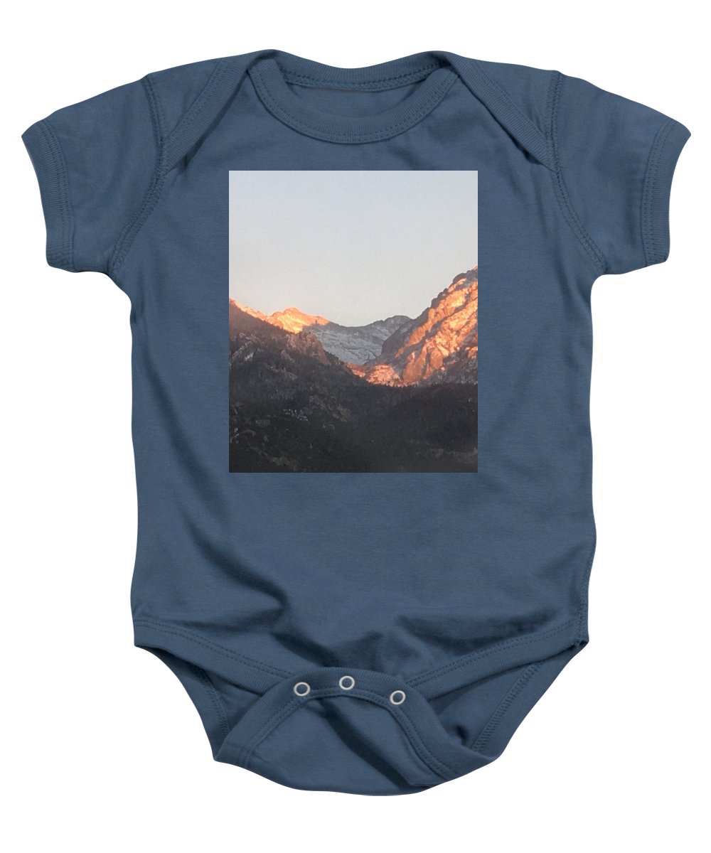 Winter Magic Hour Crestone - Baby Onesie