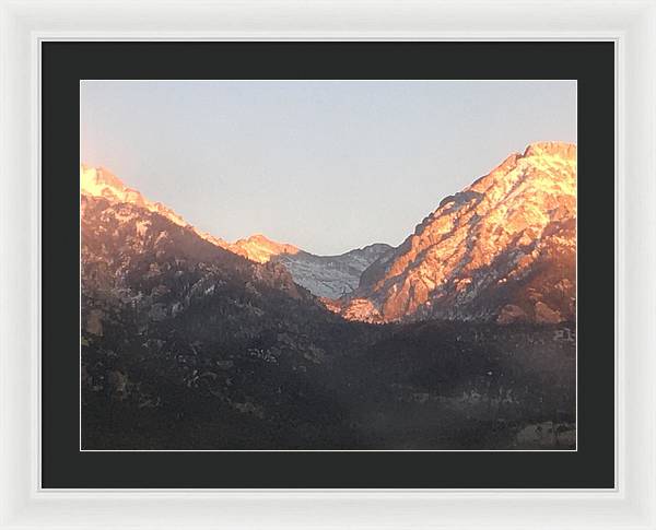 Winter Magic Hour Crestone - Framed Print