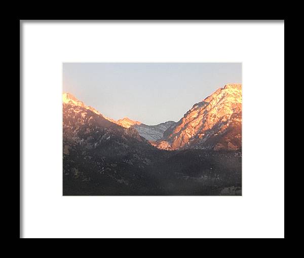 Winter Magic Hour Crestone - Framed Print