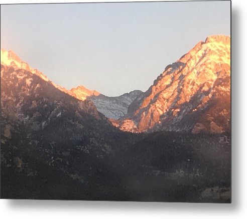 Winter Magic Hour Crestone - Metal Print