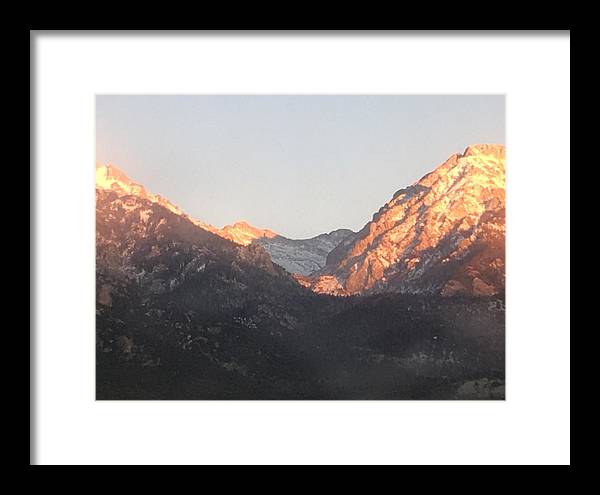 Winter Magic Hour Crestone - Framed Print