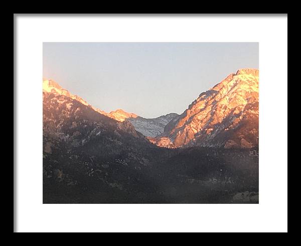 Winter Magic Hour Crestone - Framed Print