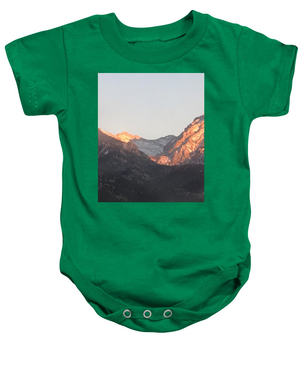 Winter Magic Hour Crestone - Baby Onesie