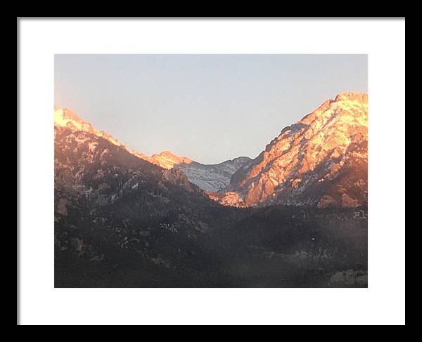 Winter Magic Hour Crestone - Framed Print