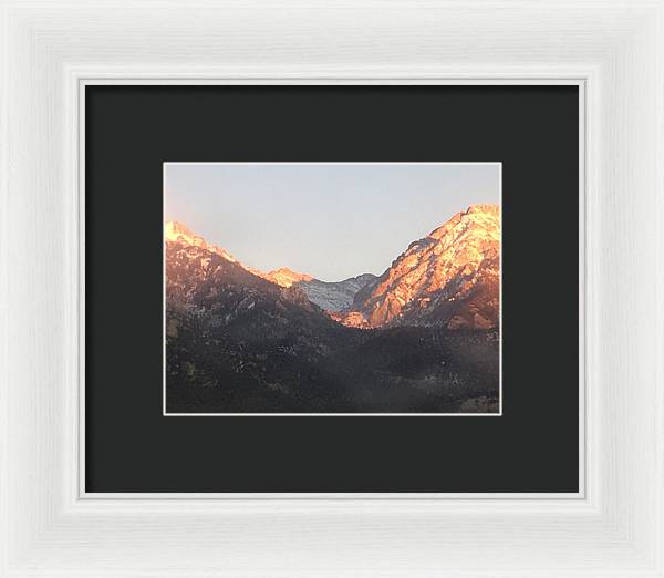 Winter Magic Hour Crestone - Framed Print