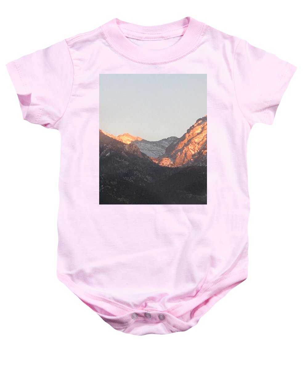 Winter Magic Hour Crestone - Baby Onesie