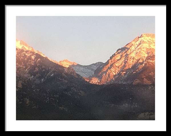 Winter Magic Hour Crestone - Framed Print