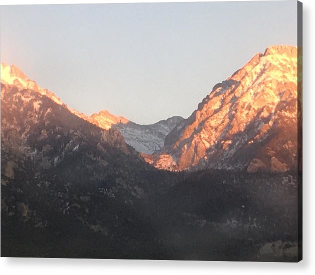 Winter Magic Hour Crestone - Acrylic Print