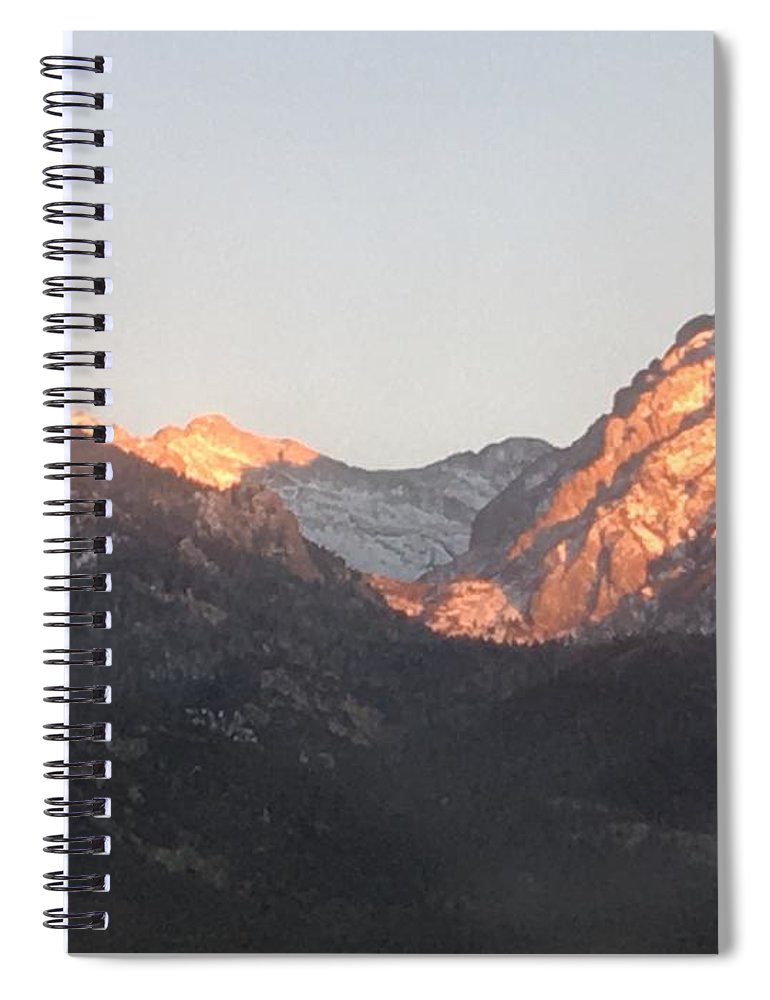 Winter Magic Hour Crestone - Spiral Notebook