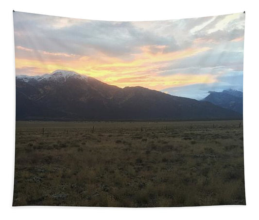 Snowy Morning Mists Crestone - Tapestry