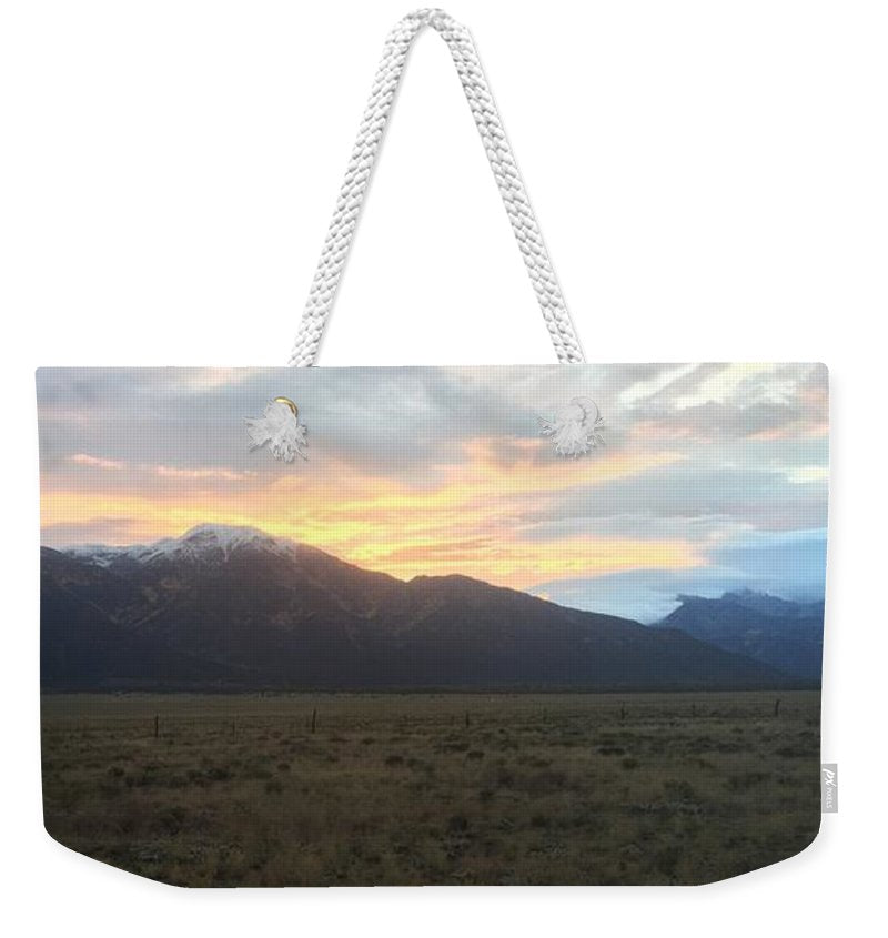 Snowy Morning Mists Crestone - Weekender Tote Bag