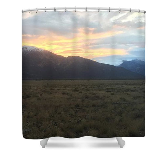 Snowy Morning Mists Crestone - Shower Curtain